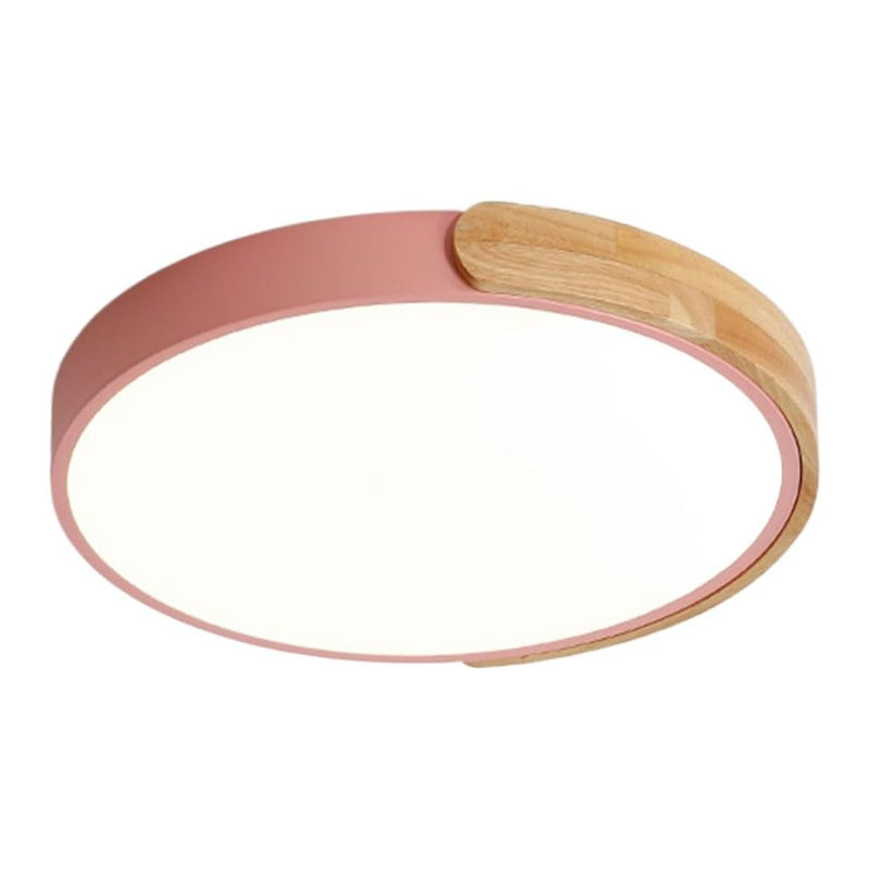 Plafonnier salle de bain rose