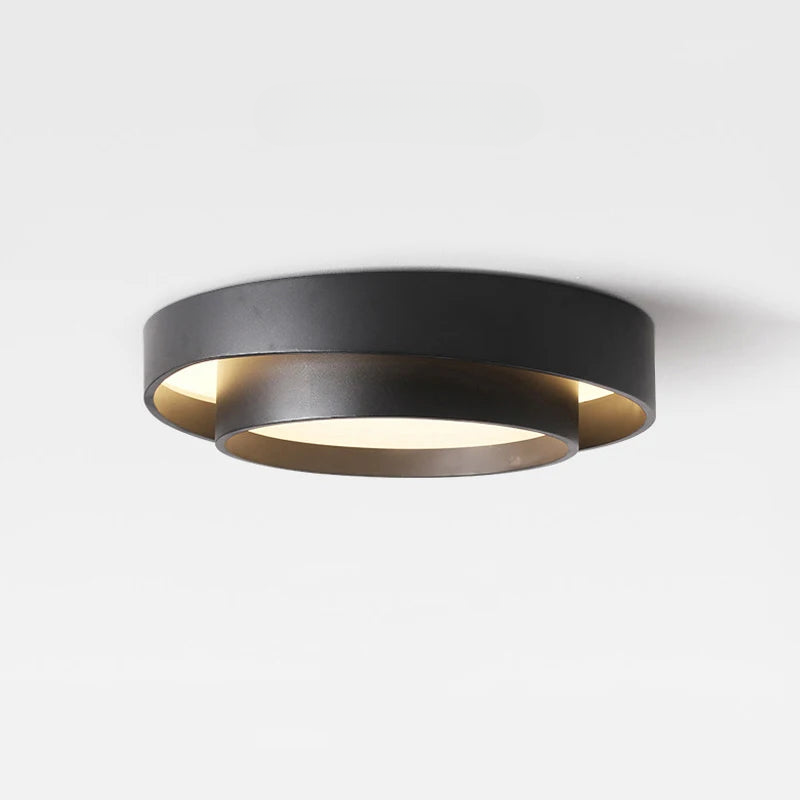 Plafonnier LED Rond – Blanc ou Noir, Ø40 à Ø60cm, Dimmable