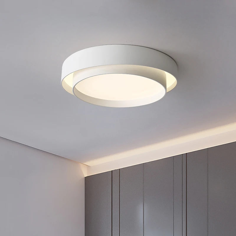 Plafonnier LED Rond – Blanc ou Noir, Ø40 à Ø60cm, Dimmable