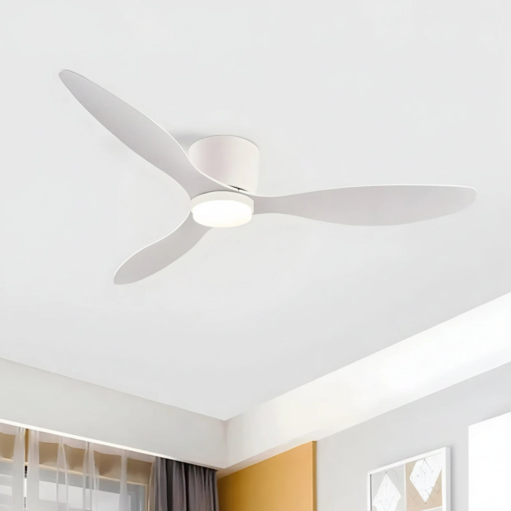 Plafonnier ventilateur LED moderne silencieux avec télécommande