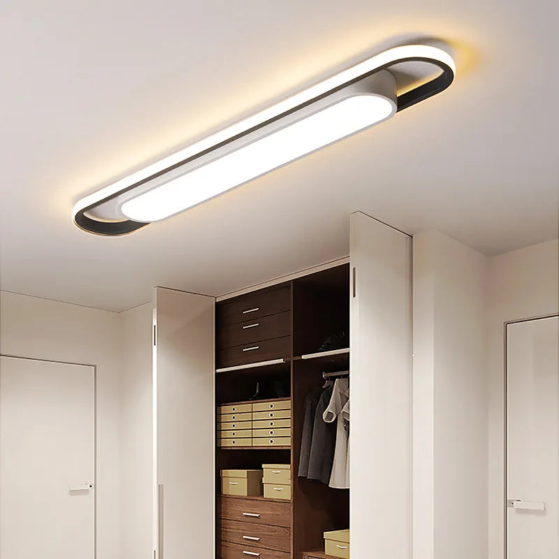 Plafonnier Barre LED Noir Minimaliste & Épurée