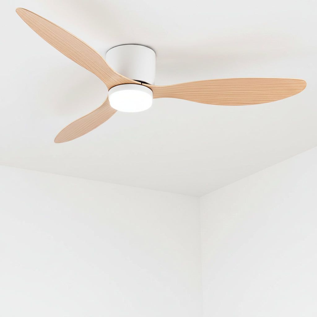 Plafonnier ventilateur LED moderne silencieux avec télécommande