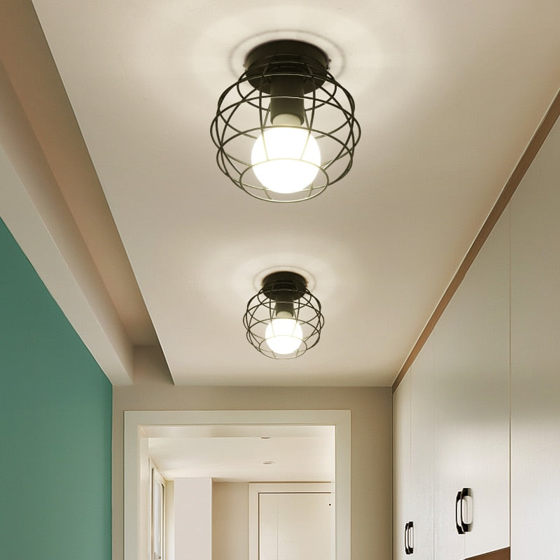 Plafonnier salle de bain industriel Image