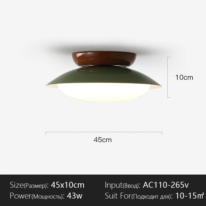 Plafonnier LED coloré jaune Ø45cm – spécifications