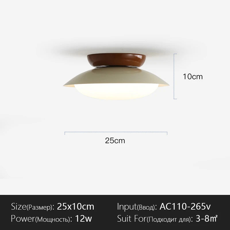 Plafonnier LED coloré chrome Ø25cm – spécifications