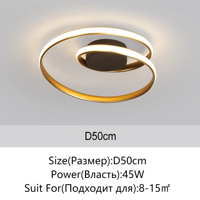 Plafonnier LED moderne rond Ø60cm blanc – dimensions 58W