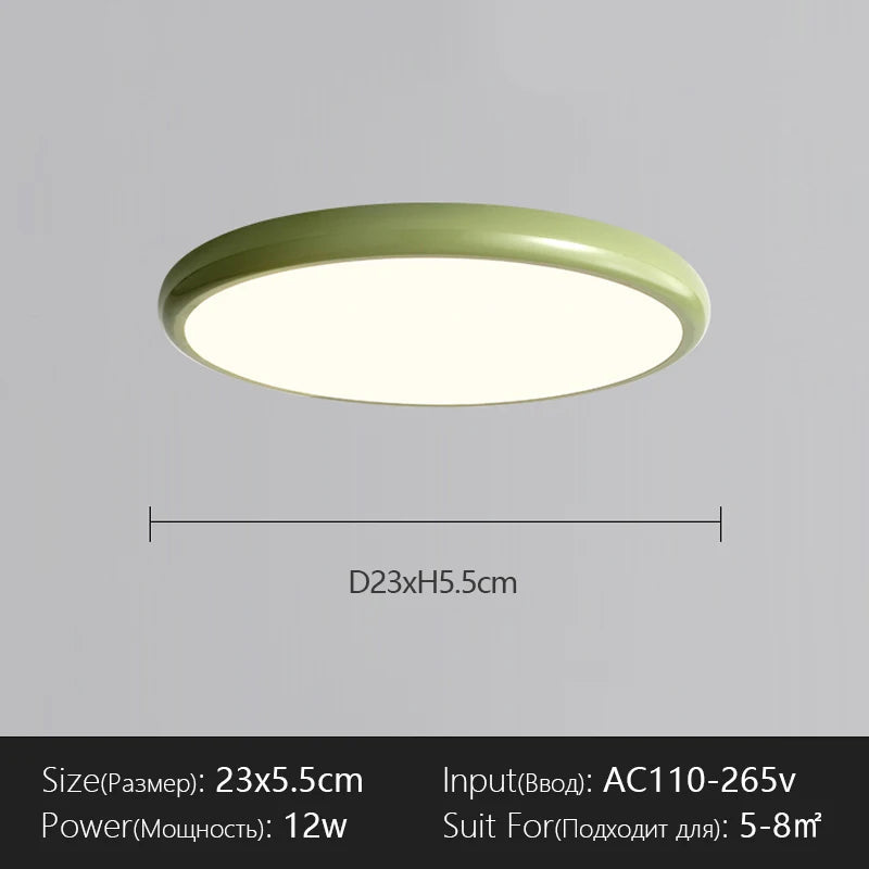 Plafonnier Nordique Coloré – dimensions schéma 5