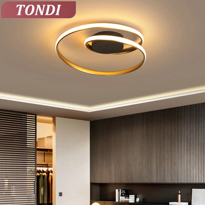 Plafonnier LED moderne rond – ambiance dressing élégant Image