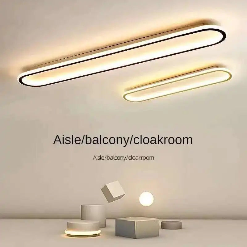 Plafonnier LED ligne slim – couloir et dressing, ambiance moderne Image