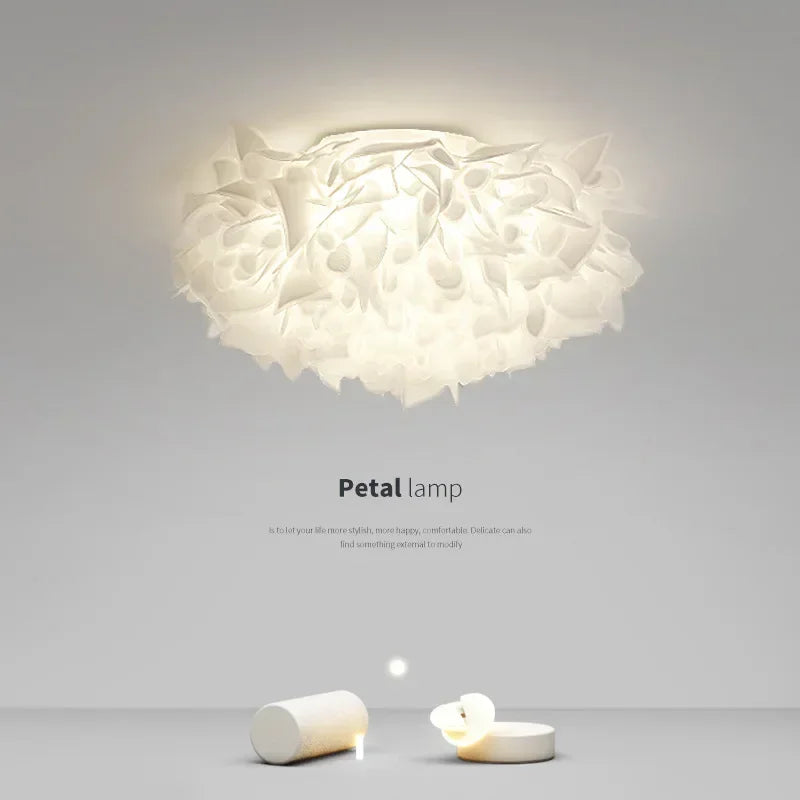 Plafonnier LED pétale feuille – vue produit fond clair Image