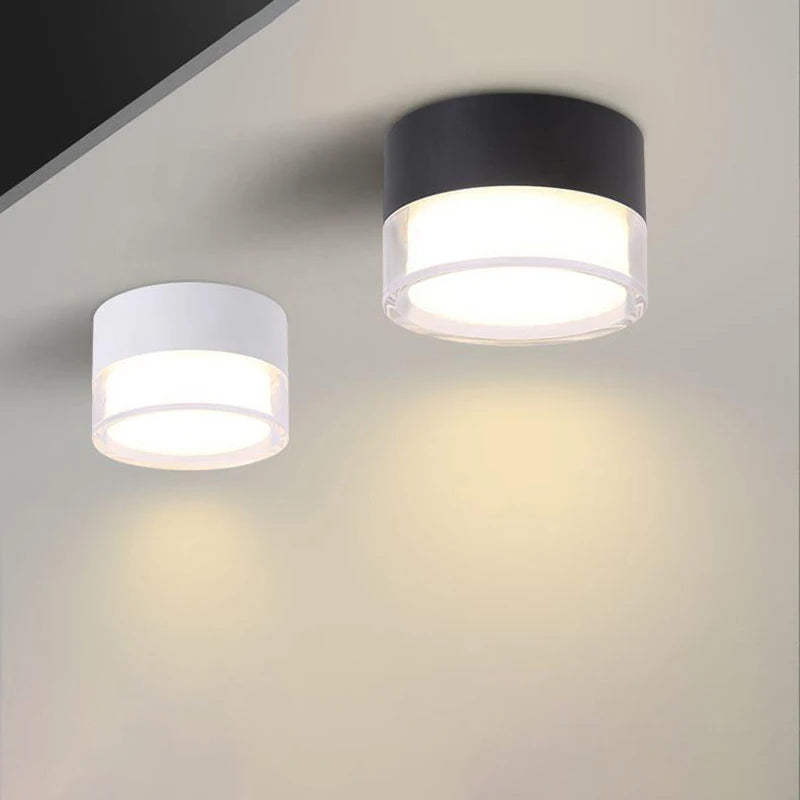 Spot LED Saillie – Blanc et Noir côte à côte Image