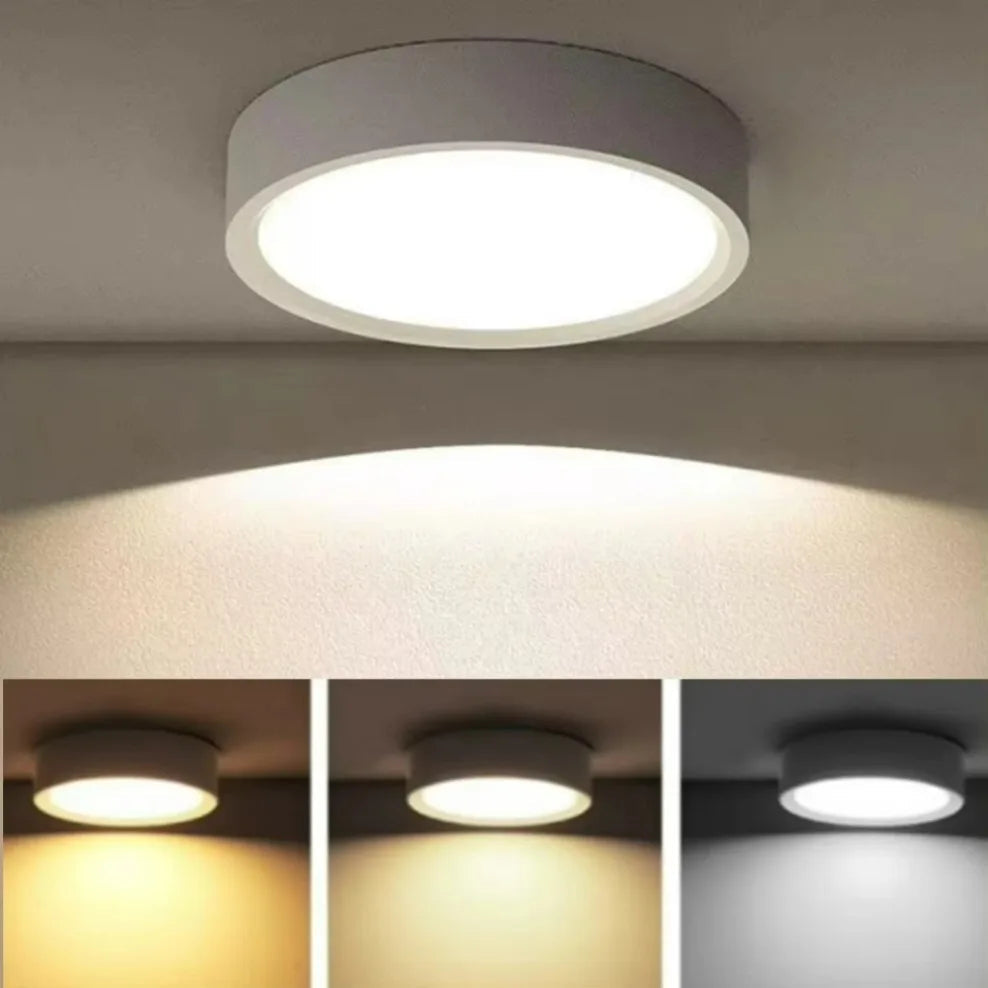 Plafonnier LED saillie blanc – ambiance plafond, lumière douce
