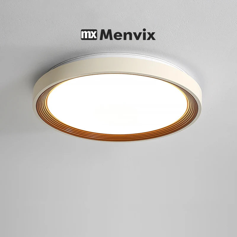Plafonnier LED bois – ambiance cuisine design Image