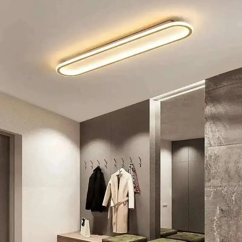 Plafonnier LED ligne slim – ambiance intérieure lumineuse
