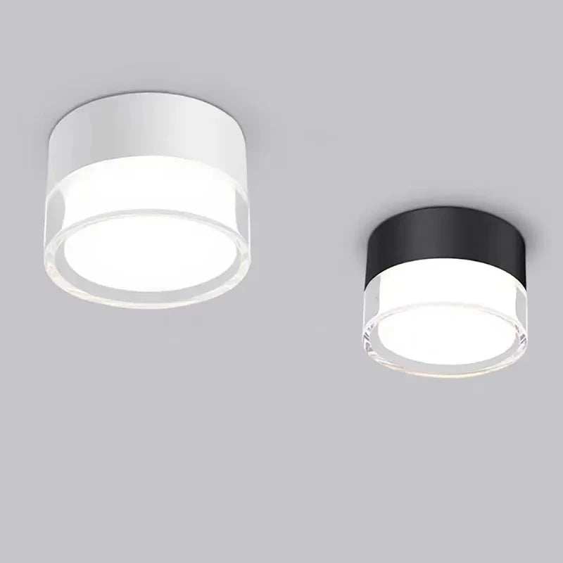 Spot LED Saillie – studio fond gris Blanc et Noir