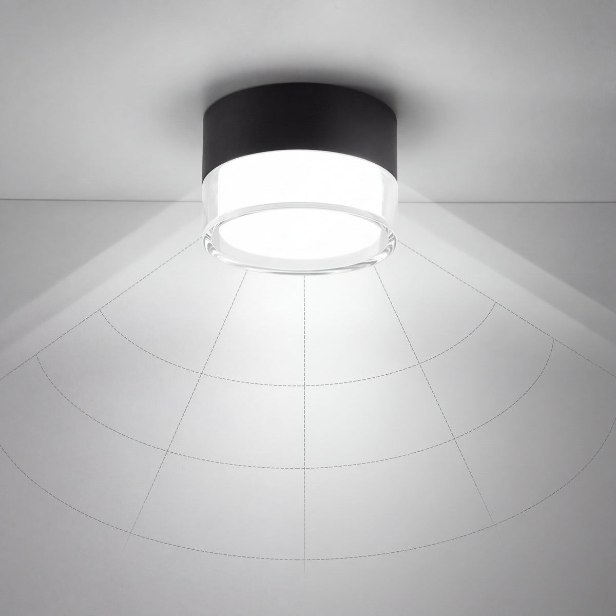 Spot LED Saillie – angle d'éclairage 360°