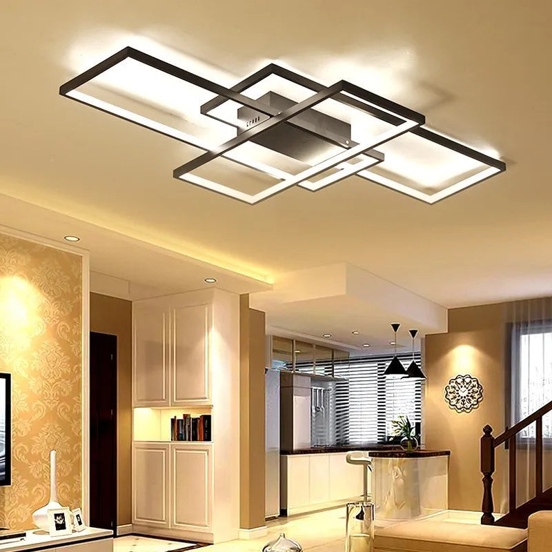 Plafonnier aluminium blanc dimmable – vue d'ensemble