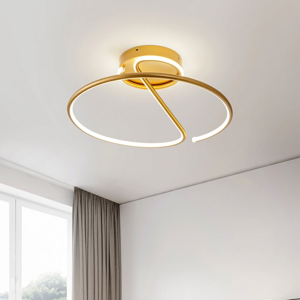 Plafonnier LED Spirale KAGU – vue plafond intérieur Image