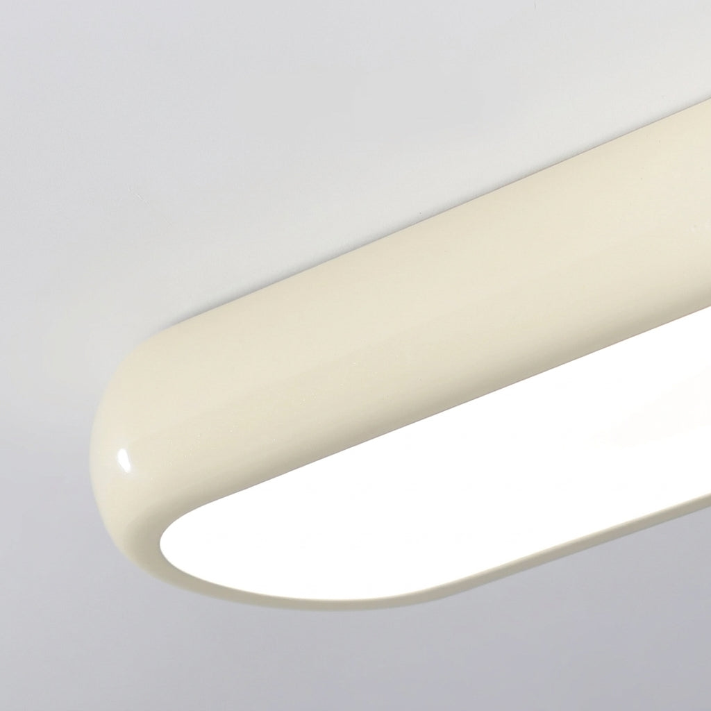 Plafonnier LED Ovale – détail extrémité arrondie