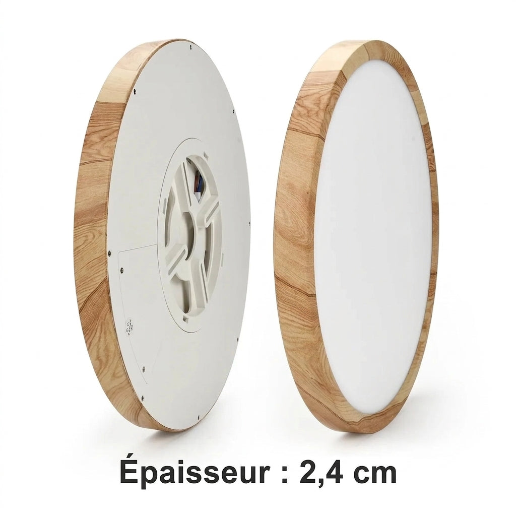Plafonnier LED Ultra-Plat – épaisseur 2,4 cm vue profil
