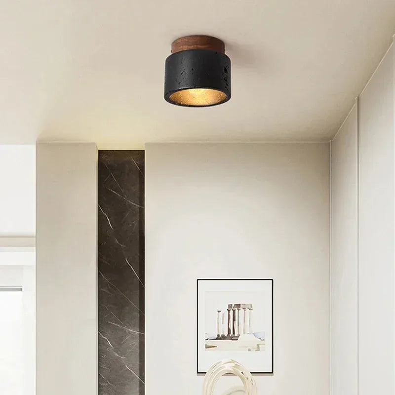 Plafonnier Wabi-Sabi – chambre minimaliste