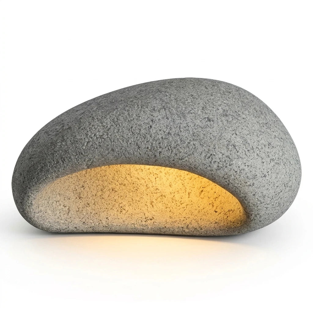 Plafonnier Wabi Sabi Forme Galet – Vue produit fond neutre