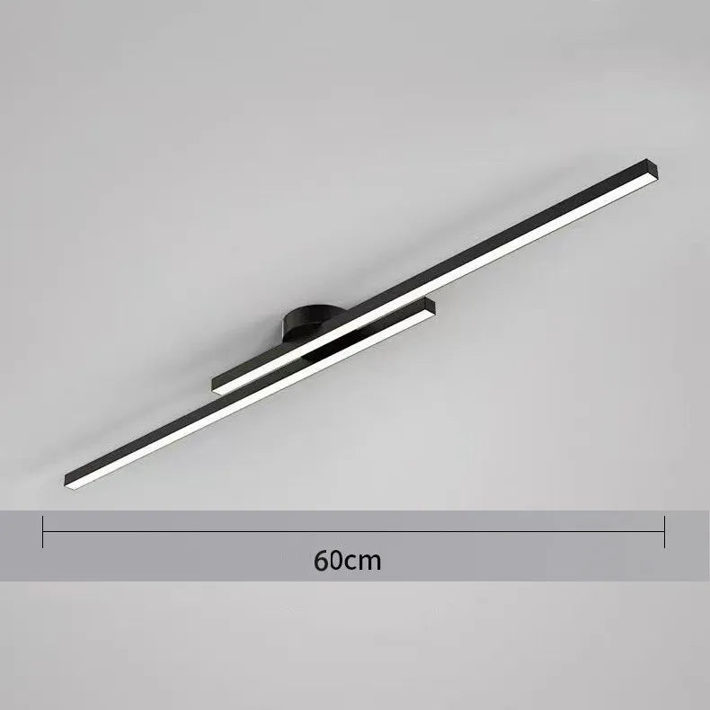 Plafonnier LED aluminium long 60cm – dimensions et schéma