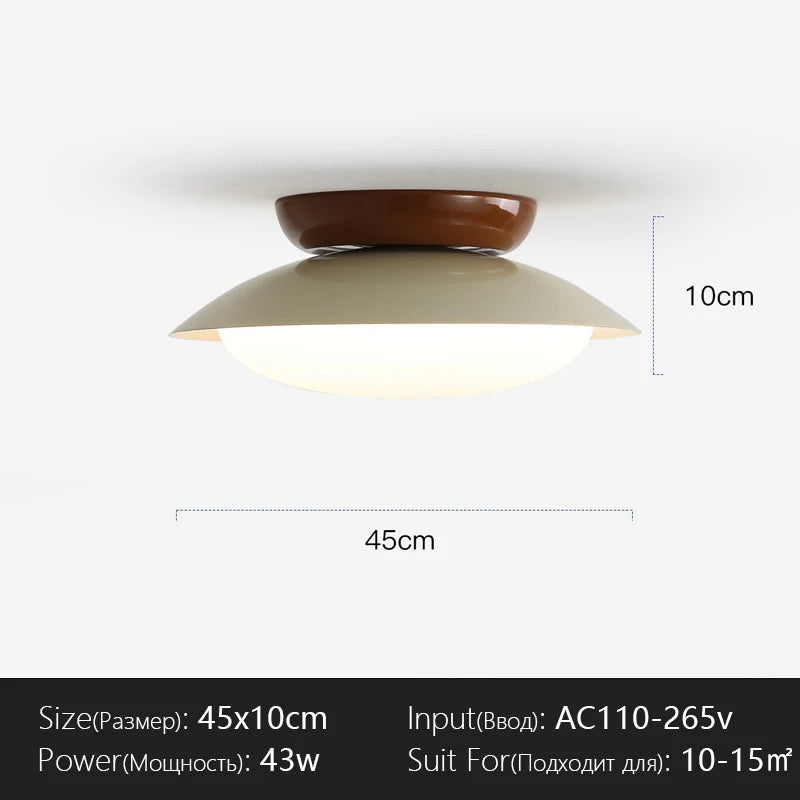Plafonnier LED coloré Ø45cm – dimensions techniques