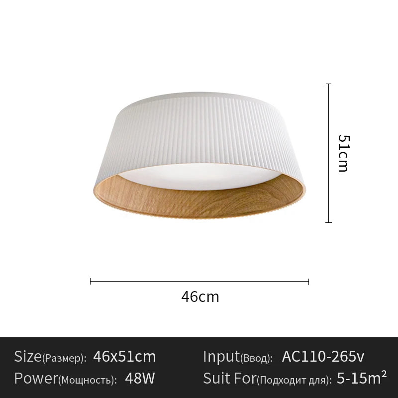 Plafonnier bois design – dimensions schéma technique