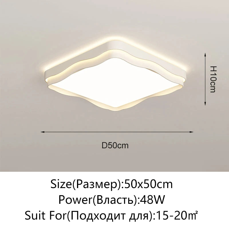 Plafonnier LED design – dimensions schéma technique