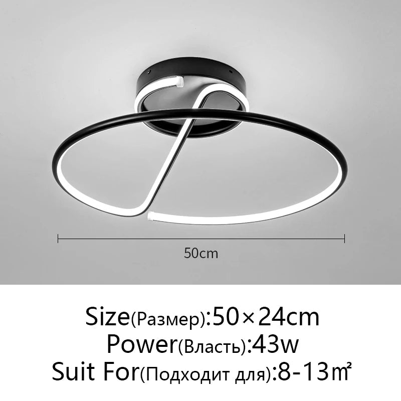 Plafonnier LED Spirale KAGU – close-up structure