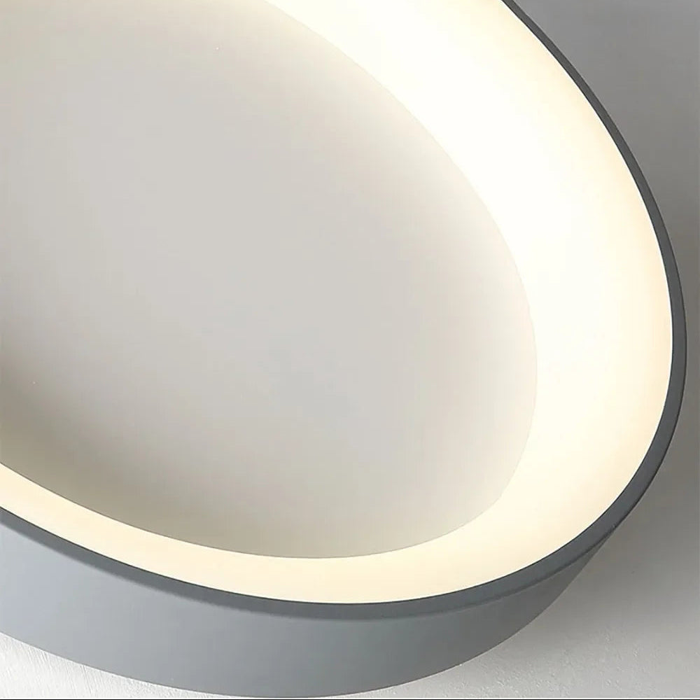 Plafonnier LED Rond CL077 – vue intérieure anneau lumineux Image