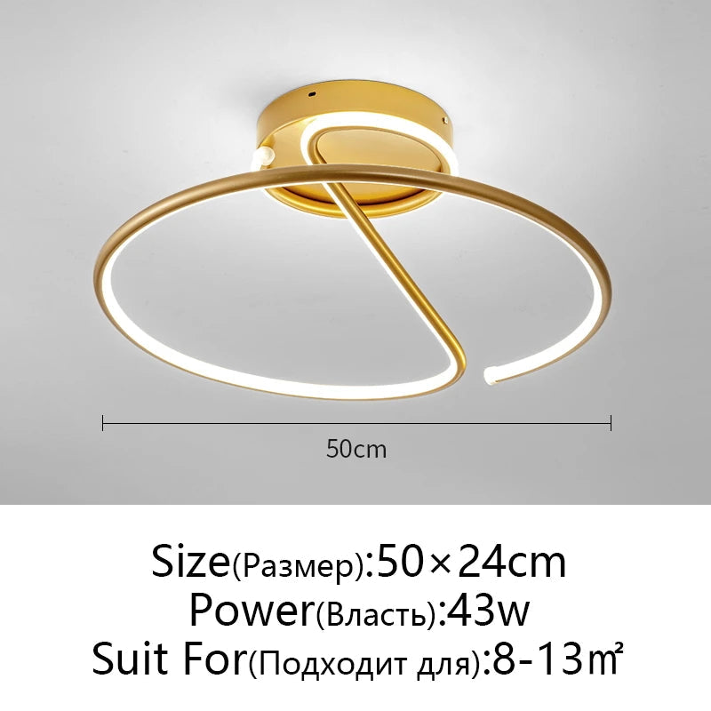 Plafonnier LED Spirale KAGU – dimensions schéma