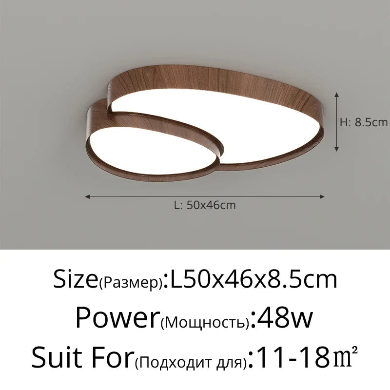 Plafonnier Nuage Bois – dimensions schéma 2